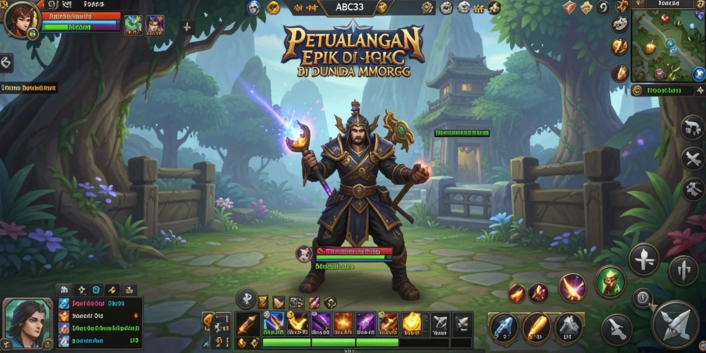 Screenshot ABC33 menampilkan aksi seru dalam petualangan MMORPG.