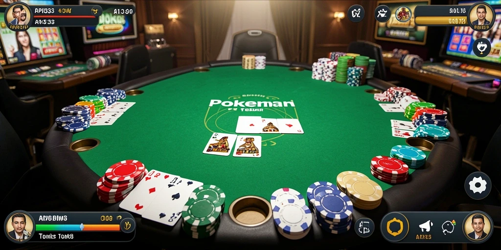 Gameplay seru di API33 dengan tampilan kartu Poker.