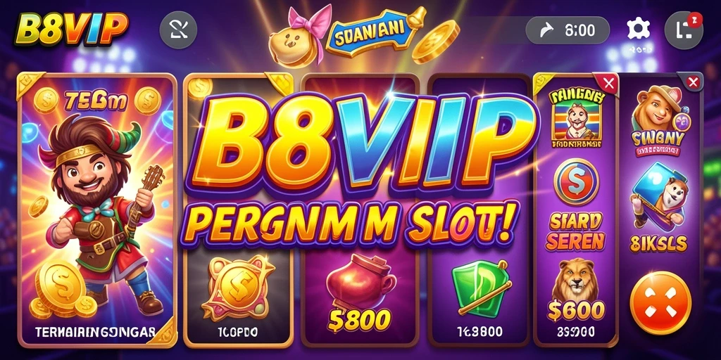 Tampilan gameplay slot B8VIP yang seru dan mengasyikkan.
