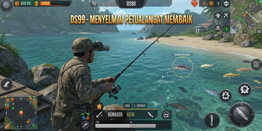 Tangkapan ikan yang epik dalam gameplay DS99 yang memukau.