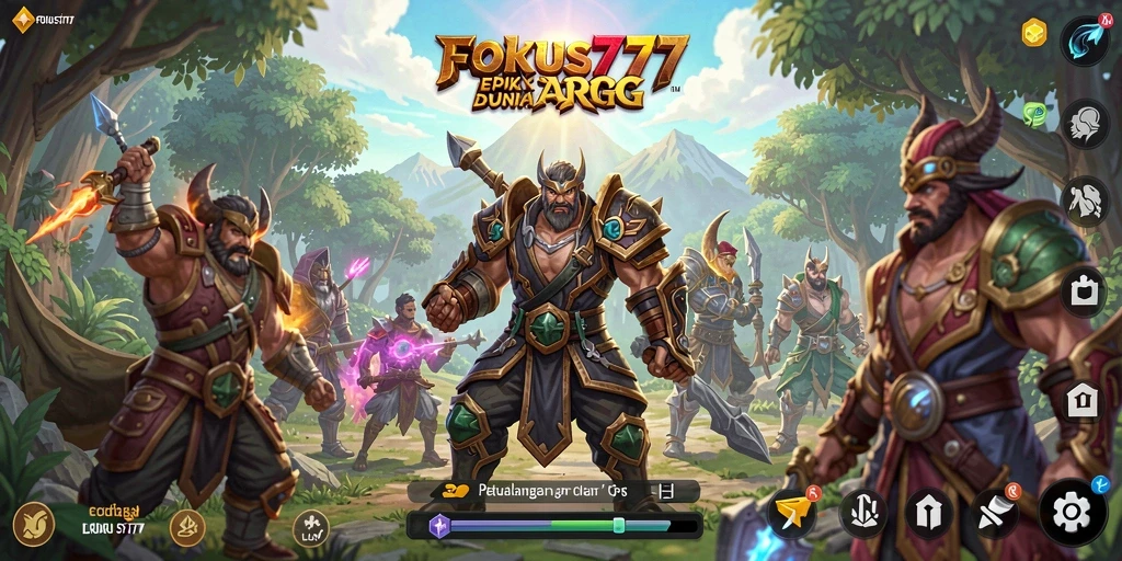 Tampilan gameplay menarik dari FOKUS777 yang menunjukkan aksi epik dalam pertarungan ARPG.