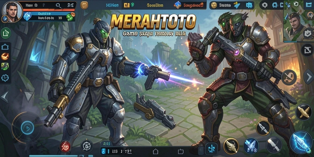 Tampilan gameplay seru MERAHTOTO dengan strategi mendalam.