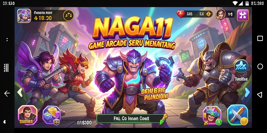 Tampilan gameplay seru dari NAGA11 yang penuh tantangan.