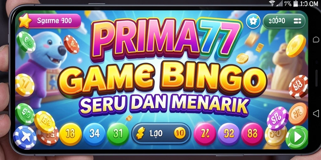 Screenshot gameplay Bingo PRIMA77 dengan antarmuka yang menarik.