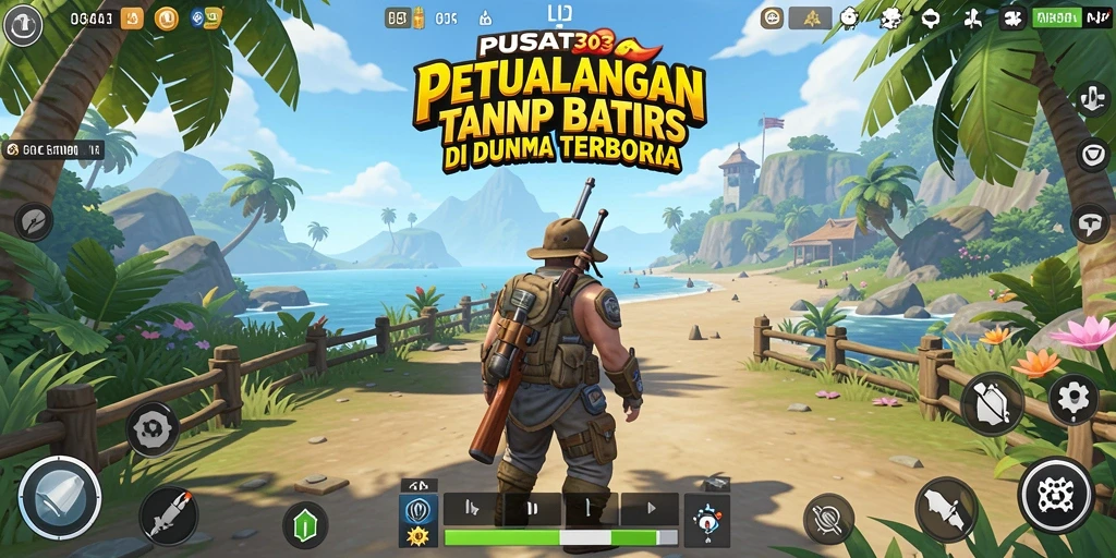 Tangkapan layar PUSAT303 menampilkan petualangan seru di dunia terbuka.