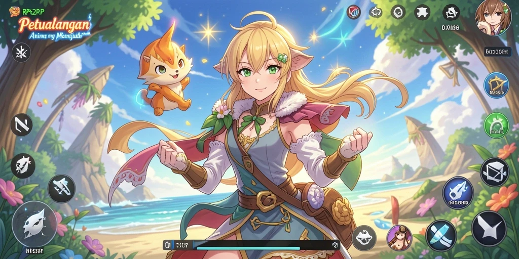 Gameplay menarik dalam RP62RP yang memukau dengan desain anime.