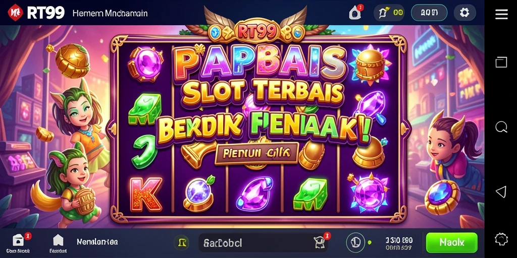Screenshot permainan Slot RT99 menampilkan grafis yang memukau.