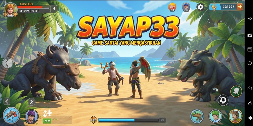 Gameplay SAYAP33 yang santai dan penuh warna.