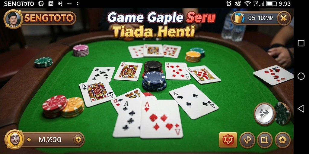 Tampilan gameplay menarik dari SENGTOTO saat bermain Gaple.
