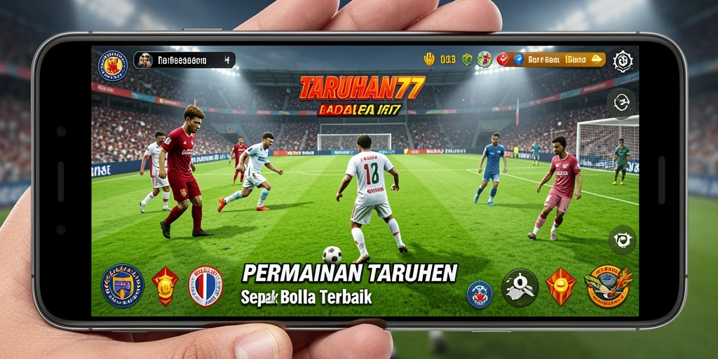 Screenshot TARUHAN77 menampilkan antarmuka taruhan sepak bola yang menarik.