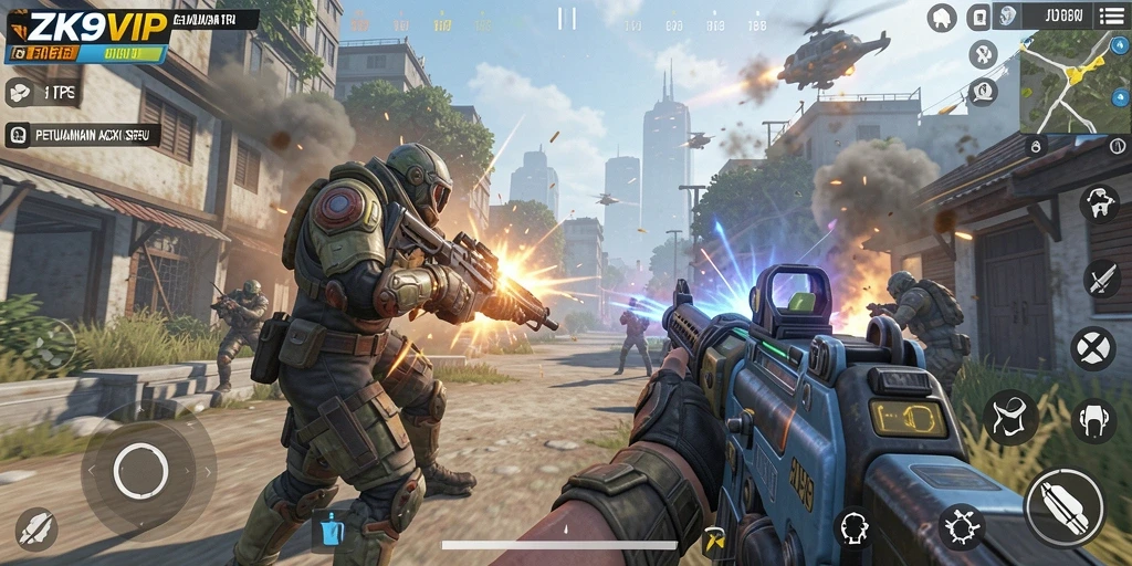 Tampilan gameplay seru di ZK9VIP dengan aksi yang intens.